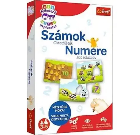 Objavujeme spolu svet Trefl Malý objaviteľ: Čísla (Kis felfedező: Számok, hra v maďarčine)