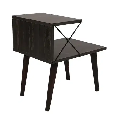 Konferenčné stolíky Nočný stolík Cross Dark Brown