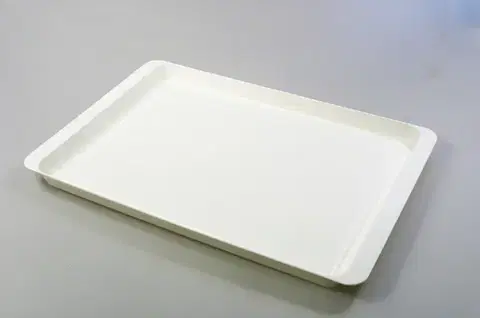Podnosy a tácky ALFA PLASTIK - Podnos veľký 50x34cm biely