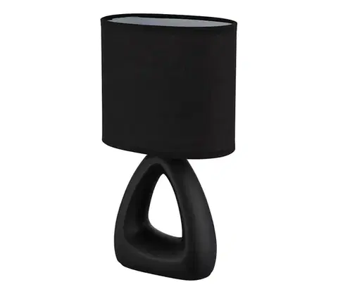 Lampy Globo 21731S - Stolná lampa  TRIANGLE 1xE14/40W/230V čierna 21731S
