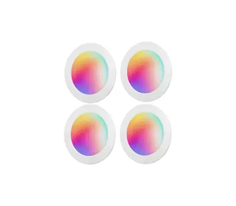 Svietidlá  B.V.  -SADA 4xLED RGBW Stmievateľné podhľadové svietidlo MESH LED/18W/230V 2700K-6500K 8433325362843