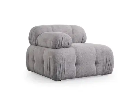 Kreslá Kreslo / Jednomiestna pohovka Petite L1 - Light Grey