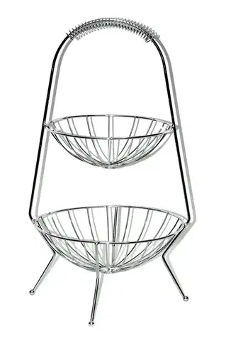 Košíky na potraviny MAKRO - Košík 2 - poschodový drôtený, priemer 1x22cm, 1x26cm