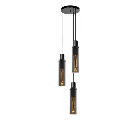 Svietidlá Lucide 74404/13/65 - Luster na lanku ORLANDO 3xE27/40W/230V 74404/13/65