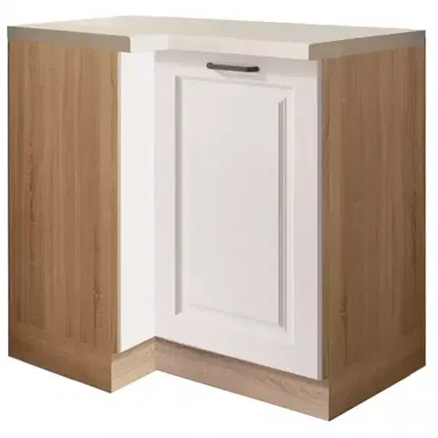Kuchynské skrinky stojace Kuchynská skrinka Smart 14D pravá Sonoma/biely Mat
