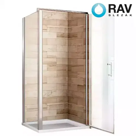Sprchové kúty Sprchový kút Atena 100x100x190 chróm