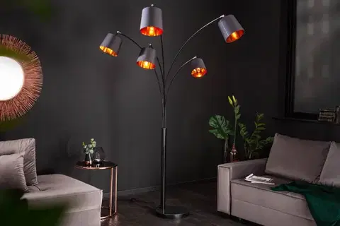 Osvetlenie Stojací lampa LANSING Dekorhome