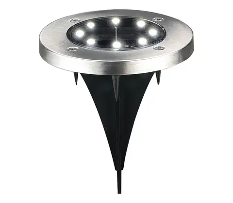 LED osvetlenie  LED Solárne svietidlo SOLLY LED/1,2V 6500K pr. 11,5 cm 300 mAh IP44 chróm 330246