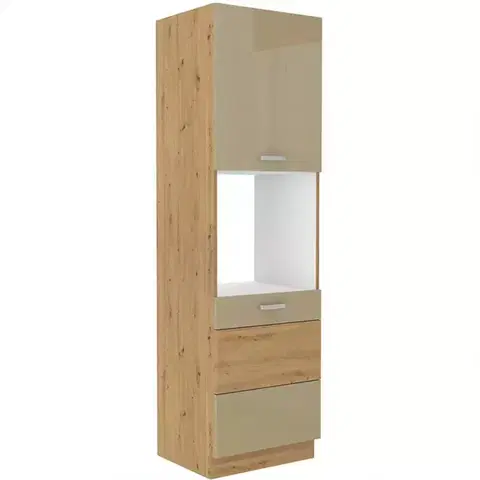 Kuchynské skrinky Skrinka do kuchyne Artisan cappuccino lesk 60DP-210 2F