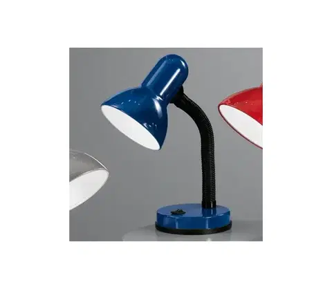 Lampy EGLO 9232 - Stolná lampa BASIC 1xE27/40W modrá 9232