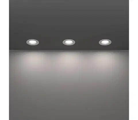 Svietidlá Eglo 902272 – sada 3× LED kúpeľňových podhľadových svietidiel SALABATE LED/4,9W/230V, priemer 8,8 cm, IP65, biela 902272