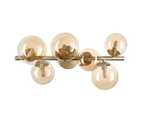 Svietidlá Ideal Lux - LED prisadený luster PERLAGE 6xG9/3W/230V 49 cm zlatá/dymová 327822