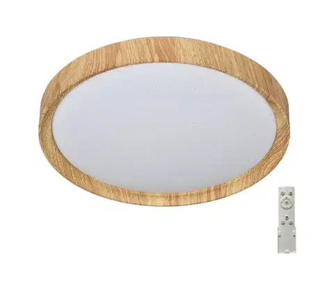 Svietidlá Prezent -LED Stmievateľné stropné svietidlo WOODEN LED/33W/230V 3000-6500K+DO 