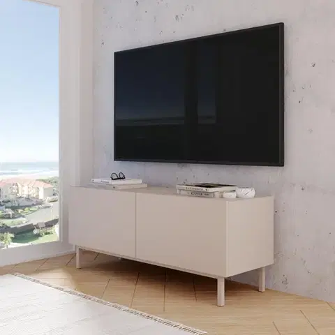 TV stolíky VIKTOR úzky TV stolík na nožičkách, coast