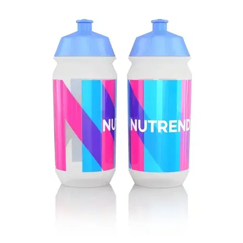 Fľaše na pitie Nutrend Tacx Bidon 2019 500 ml biela s modroružovou potlačou