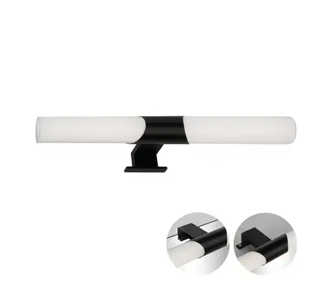 Svietidlá Briloner 3113-115 - LED Kúpeľňové osvetlenie zrkadla LED/12W/230V IP44 čierna 2113-115
