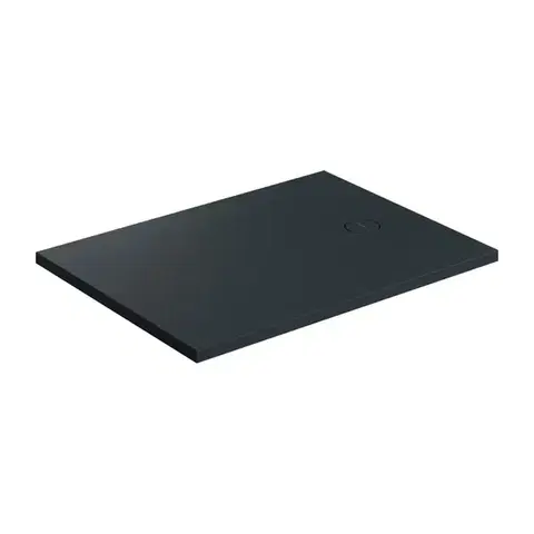 Vane OMNIRES - Sprchová vanička AQUAROCK kompozit, protišmyková, obdĺžniková 80 x 120 cm, čierna láva AQUAROCK80-120BLV