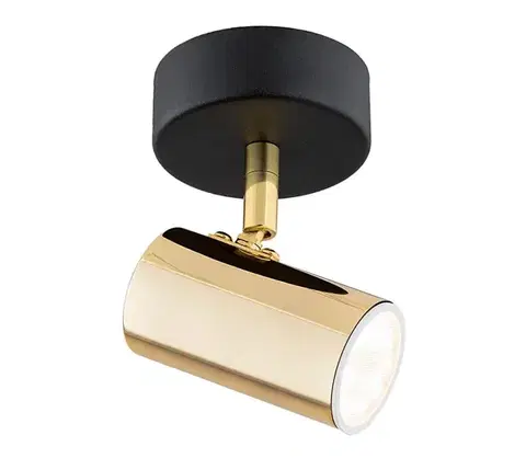 Svietidlá Argon 4208 - Stropné bodové svietidlo LAGOS 1xGU10/5W/230V mosadz/čierna 4208