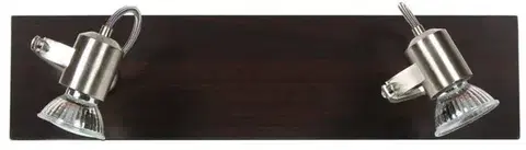 Stropná svetla Stropné svietidlo Candllux Dukat 2X50W GU10 drevo