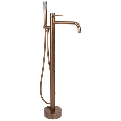 Kúpeľňové batérie REA - Voľne stojaca batéria Lungo Diamond Brush Copper REA-B2247