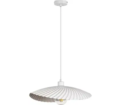 Svietidlá Rabalux 72055 - Závesné svietidlo na lanku BRIDGET 1xE27/40W/230V biela 72055