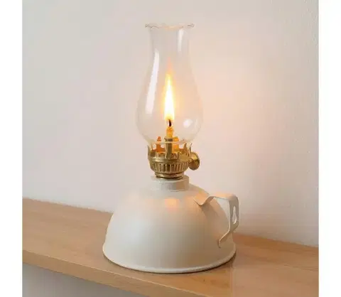 Lampy BRILAGI - Petrolejová lampa MERLIN biela 8590828169390