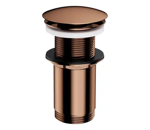 Svietidlá OMNIRES A716CP - Umývadlový výpust CLICK-CLACK pr. 6,6 cm lesklá meď A716CP