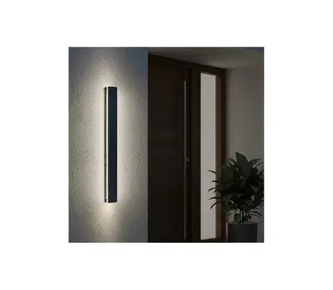 LED osvetlenie  LED vonkajšie nástenné svietidlo MIRANA LED/12W/230V 4000K IP44 60 cm čierna 004721