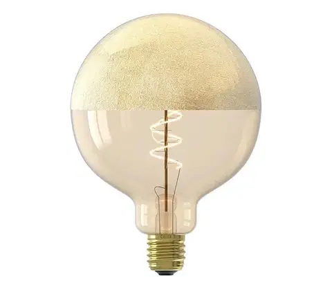 Žiarovky  LED stmievateľná filamentová žiarovka G125 s vrchlíkom, pätica E27, 4 W, 230 V, 1800 K, zlatá, CRI 90 8712879155829