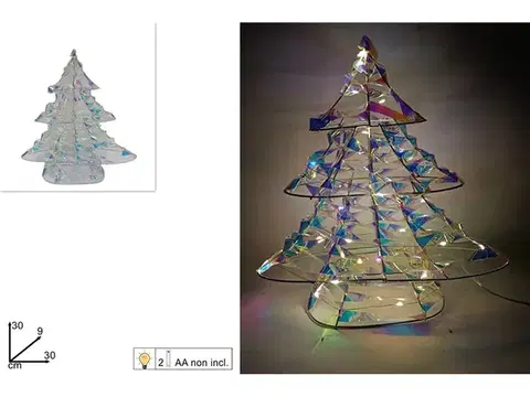 Vianočné stromčeky MAKRO - Stromček vianočný 30cm LED