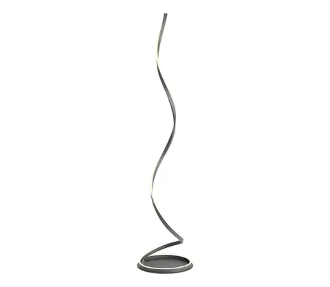 Lampy Redo 01-4283 - LED stmievateľná stojacia lampa SCROLL LED/30W/230V čierna 01-4283