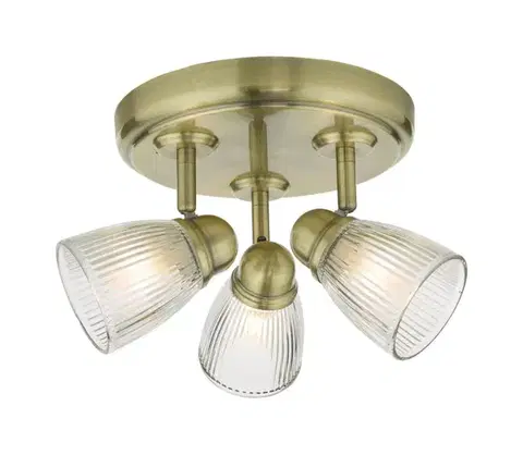 Svietidlá Där Lighting Där Lighting CED7675 - Kúpeľňové bodové svietidlo CEDRIC 3xG9/25W/230V IP44 mosadz CED7675