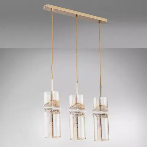 Moderné lampy do obývačky Luster Kapris Gold 61016 Lw3