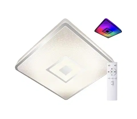 Svietidlá Top Light - LED RGB Stmievateľné stropné svietidlo LED/24W/230V hranatý + DO Rainbow H RC