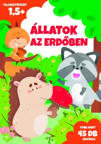 Nalepovačky, vystrihovačky, skladačky Állatok az erdőben