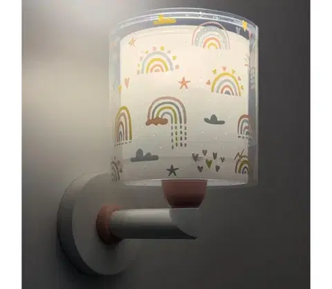 Svietidlá Dalber 41199 - Detská nástenná lampa RAINBOW 1xE27/15W/230V pestrofarebná 41199