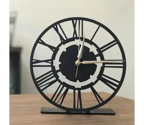 Predlžovacie káble  Stolné hodiny 20 cm 1xAA čierna 522PIR1114
