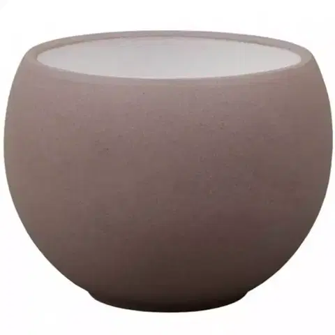 Záhrada Obal LUNA STRUKTUR d14cm hnedá mat