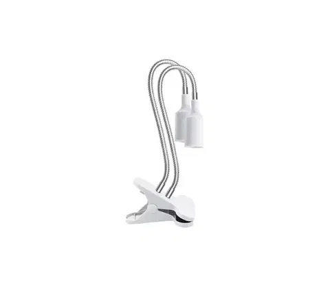 Lampy  Flexibilná stolná lampa s klipom PLANTY 2xE27/30W/230V biela 004017