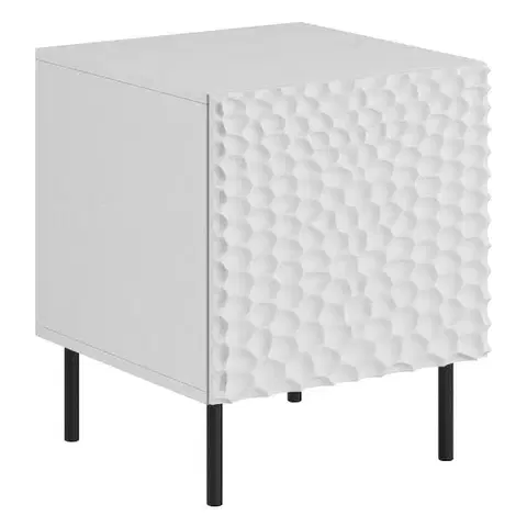 Nočné stolíky CAMA MEBLE Hole nočný stolík (2 ks) biela
