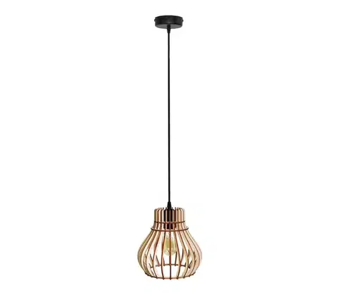 Svietidlá  Luster na lanku BARREL 1xE27/24W/230V pr. 20 cm 5907623612717