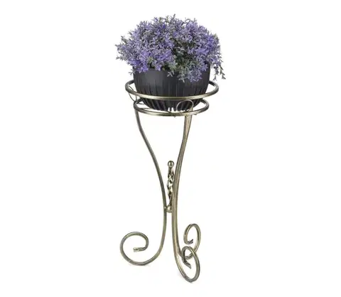 Stojany na kvetiny HowHomely Stojan na kvety 60x28 cm zlatá 10-0893/zloty