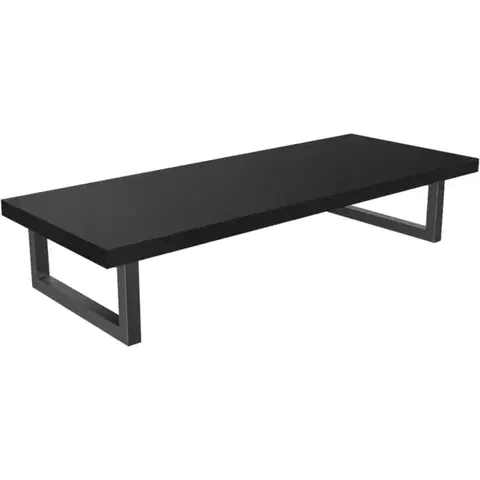 Kúpeľňový nábytok CERANO - Doska pod umývadlo Navira Pro + podperná konzola - čierna matná - 70x46x3,6 CER-6061202