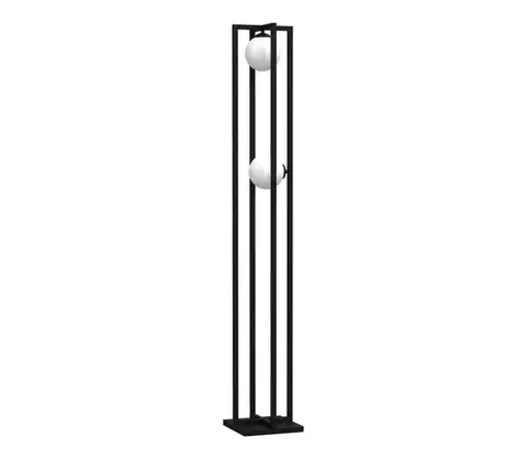 Lampy  Stojacia lampa DIEGO 2xE14/40W/230V čierna MLP8572