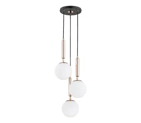 Svietidlá  Luster na lanku VOLDA 3xE14/10W/230V pr. 28 cm mosadz 62202