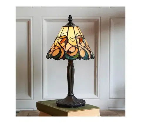Lampy Endon 64196 - Stolná lampa Tiffany JAMELIA 1xE14/40W/230V pr. 20 cm 64196