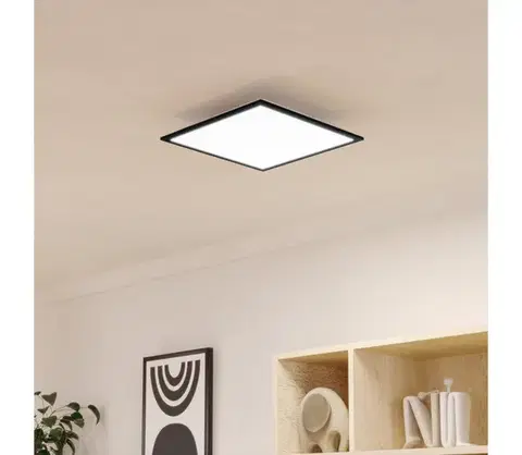 Svietidlá Eglo 902369 - LED stropné svietidlo MORADILLO LED/18,8W/230V 40x40 cm čierne 902369