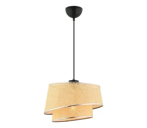 Svietidlá  Luster na lankách BARETTE 1xE27/60W/230V béžová/lesklý chróm 390FLH2491