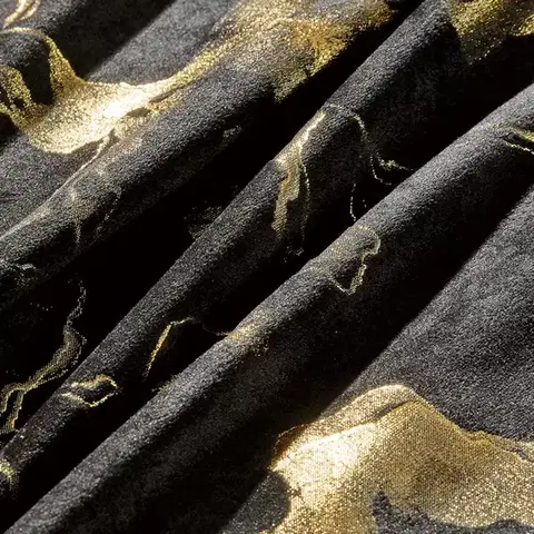 Metrážne závesy Závesový materiál KLOE VET427/6/210GSM čierny Tovar na mieru