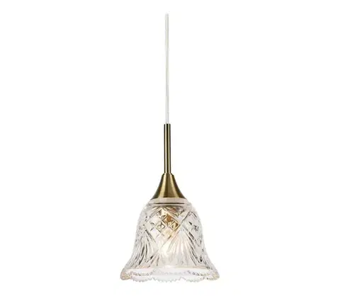 Svietidlá Markslöjd 109011 - Závesný luster LUNA na lanku 1xE14/40W/230V mosadz 109011